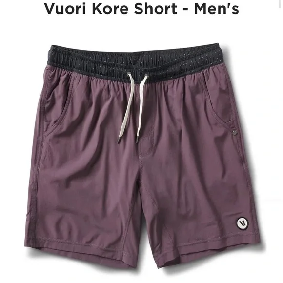 ISO Vuori Men’s Kore Short Smoked Plum Medium - Picture 2 of 2
